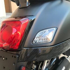 Vespa GTS 125 300er Rücklichtrahmen im Carbon Design